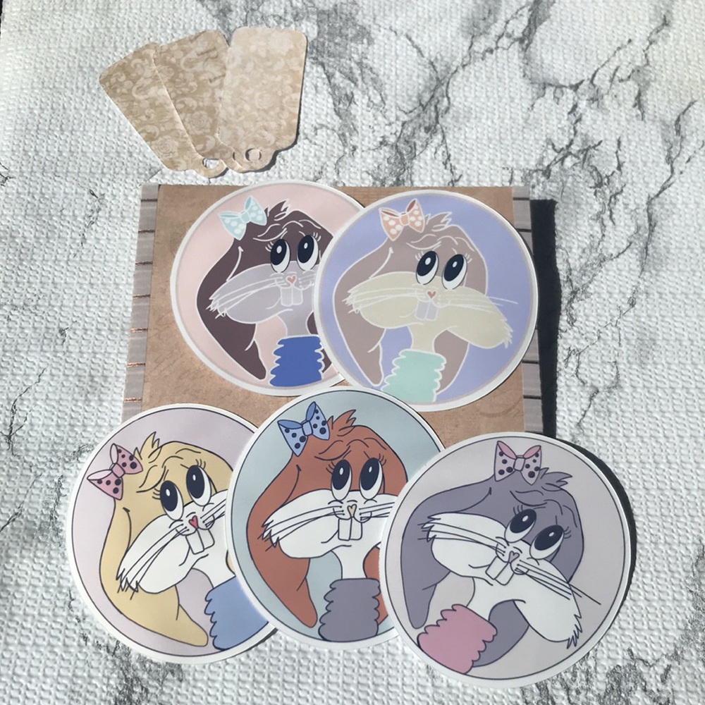 Bunny Stickers made from home - Picture 2 of 12